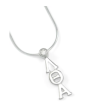 Lambda Theta Alpha Sterling Silver with CZ Crystal Lavaliere Sale