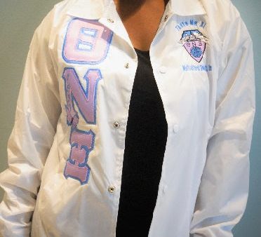 Theta Nu Xi Crossing Jacket with Mascot and Year Fashion