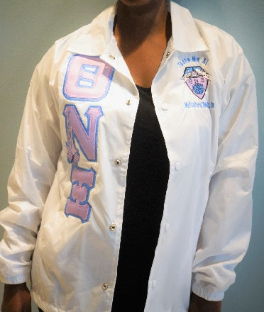 Theta Nu Xi Crossing Jacket with Mascot and Year Fashion