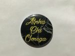 Alpha Chi Omega Marble 2.25  Printed Button Online