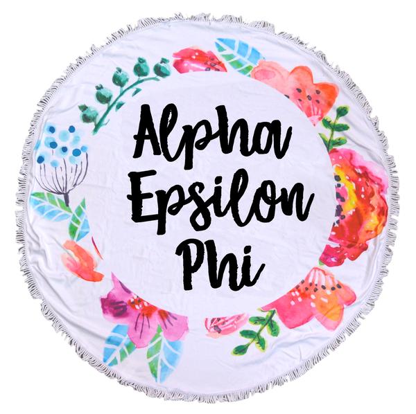 Alpha Epsilon Phi Fringe Towel Blanket on Sale