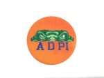 Alpha Delta Pi Gator Eyes Embroidered Button For Sale