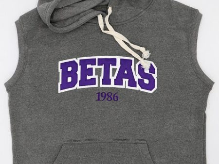 Sigma Lambda Beta Sleeveless Hooded Sweatshirt Discount