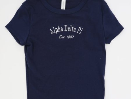 Alpha Delta Pi Classic Baby Tee Online Sale