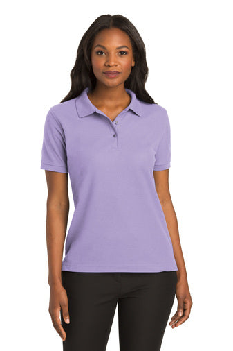 Theta Nu Xi Ladies Silk Touch Lavender  Polo For Discount