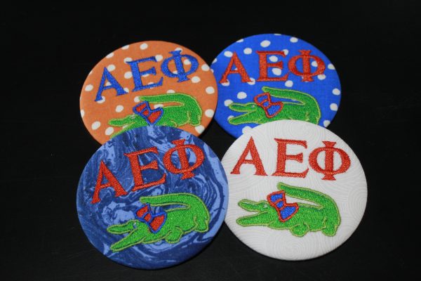 Alpha Epsilon Phi Gator with Bow Game Day Embroidered Button Online Hot Sale