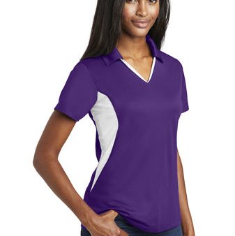 Sigma Lambda Gamma Ladies Side Blocked Micro pique Polo Hot on Sale