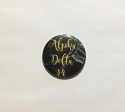 Alpha Delta Pi Marble 2.25  Printed Button on Sale