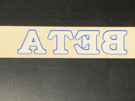 Zeta Beta Tau Horizontal Decal on Sale