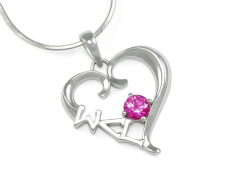 Sigma Lambda Gamma Sterling Silver Heart Lavaliere For Discount