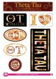 Theta Tau Tie Dye Sticker Sheet For Sale