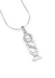 Theta Nu Xi Sterling Silver Lavaliere with Crystals Cheap