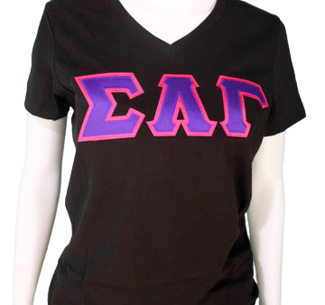 Sigma Lambda Gamma Letter V-Neck Online Hot Sale