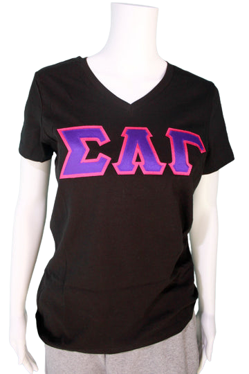 Sigma Lambda Gamma Letter V-Neck Online Hot Sale