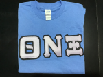 Theta Nu Xi Carolina Blue Greek Tee Fashion