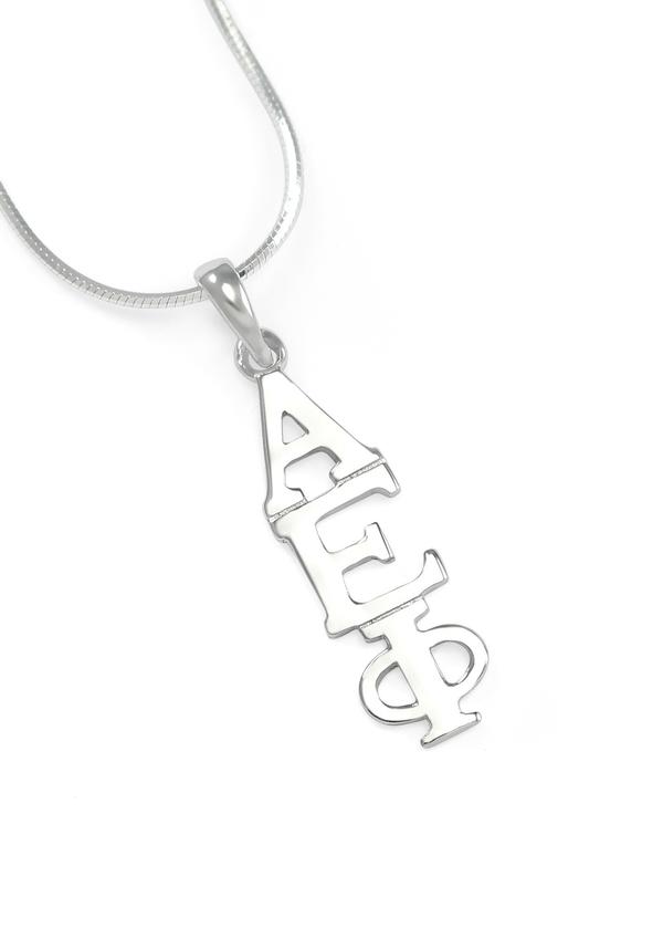 Alpha Epsilon Phi Sterling Silver Lavalier on Sale