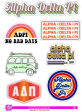 Alpha Delta Pi Retro Sticker Sheet Online Hot Sale