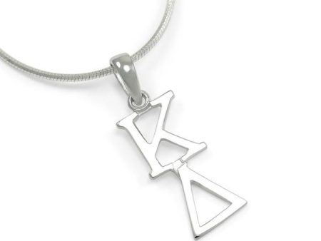 Kappa Delta Sterling Silver Lavaliere on Sale