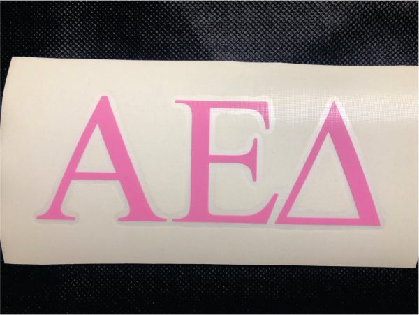 Alpha Epsilon Delta Vinyl Decal on Sale