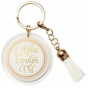 Alpha Epsilon Phi Tassel Keychain Sale