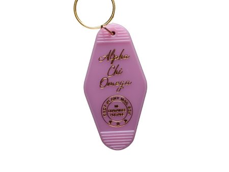 Alpha Chi Omega Motel Keychain For Discount