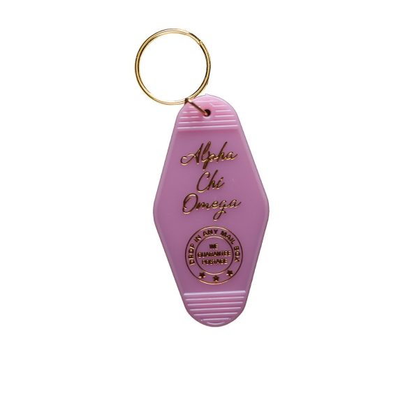 Alpha Chi Omega Motel Keychain For Discount