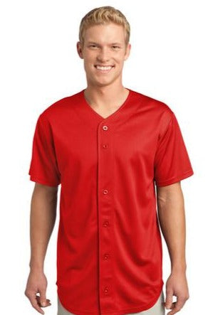 ST220 PosiCharge Tough Mesh Full-Button Baseball Jersey Supply