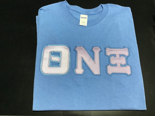 Theta Nu Xi Carolina Blue Greek Tee Fashion