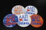 Alpha Delta Pi  Hearts the Gators  Game Day Embroidered Button For Cheap