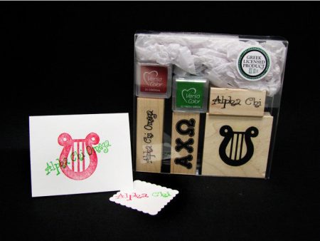 Alpha Chi Omega Rubber Stamp Kit Sale