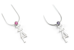 Sigma Lambda Gamma Sterling w  CZ Crystal Lavaliere For Discount