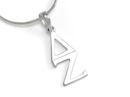 Delta Zeta Sterling Silver Lavaliere Discount