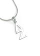 Delta Zeta Sterling Silver Lavaliere Discount