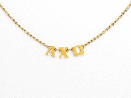 Alpha Chi Omega Phoebe Greek Necklace Hot on Sale