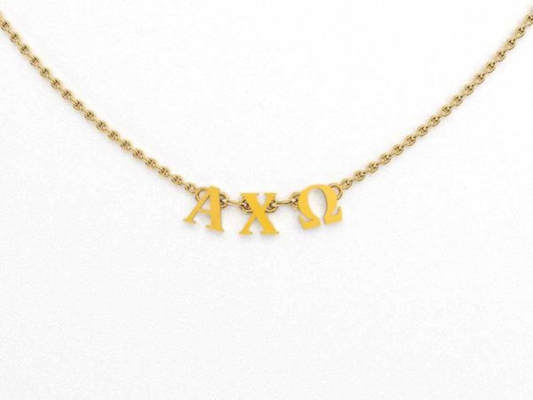 Alpha Chi Omega Phoebe Greek Necklace Hot on Sale