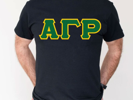 Alpha Gamma Rho Greek Letter Tee Discount