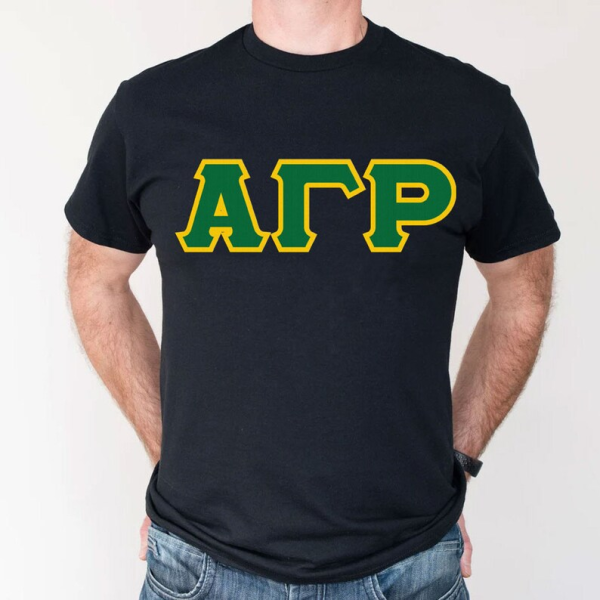 Alpha Gamma Rho Greek Letter Tee Discount